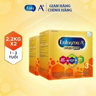 Bộ 2 lon Sữa Bột Enfagrow A+ Neuropro 3 - FL HMO Vị Nhạt Dễ Uống – 1.7kg