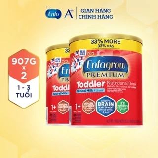 Bộ 2 Sữa Bột Dinh Dưỡng Enfagrow Premium Toddler 907g/Lon