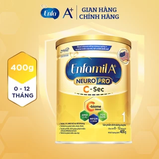 Sản phẩm dinh dưỡng công thức Enfamil A+ NeuroPro 1  C-Sec 400g