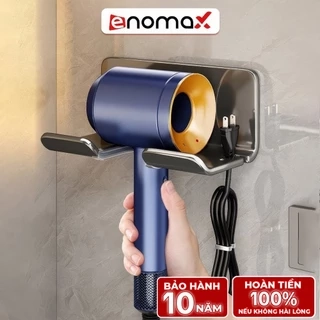 Giá treo máy sấy tóc Enomax dán tường chắc chắn, chất liệu nhôm hàng không chống gỉ sét, bảo hành 10 năm (Eno 0116)
