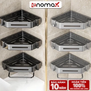 Kệ góc nhà tắm Enomax dán tường đa năng, đựng đồ trong phòng tắm. Nhôm hàng không cao cấp. Bảo Hành 10 Năm ( Eno 0108 )