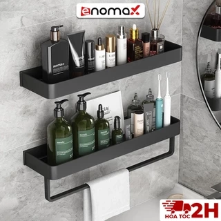 Kệ nhà tắm Enomax dán tường đựng đồ đa năng, chất liệu Nhôm hàng không cao cấp, bảo hành 10 năm (0113)