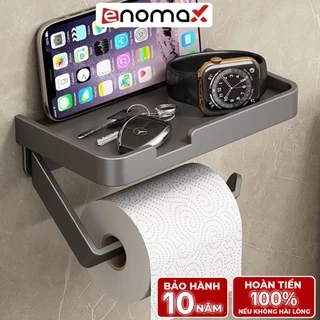 Kệ đựng giấy vệ sinh Enomax trong phòng tắm, chất liệu nhồm hàng không cao cấp, chống gỉ, bảo hành 10 năm (Eno 0169)