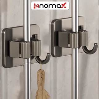 Kẹp cây lau nhà, chổi Enomax chất lượng inox 304 cao cấp. Dán tường bằng keo dán. Bảo hành 10 năm (Eno 0201 - 0205)