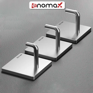 Móc dán tường ENOMAX chịu lực treo đồ đa năng, chất liệu Inox 304, lắp đặt không cần khoan. Bảo hành 1 năm (Eno 0207)