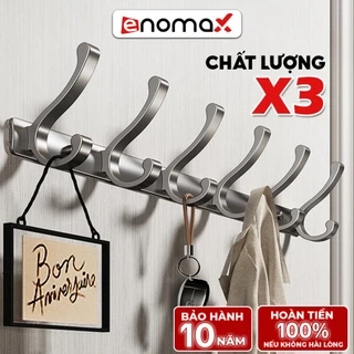 Móc Treo Gắn Tường ENOMAX Siêu Chắc, Treo Đồ Đa Năng, Chất Liệu Thép Carbon, Chịu Lực 50kg, Đi Kèm Keo Dán, Ốc Vít