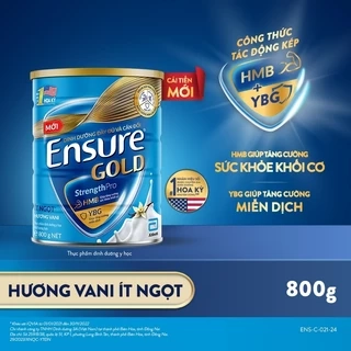 Sữa bột Ensure Gold Abbott ít ngọt (HMB) 850g