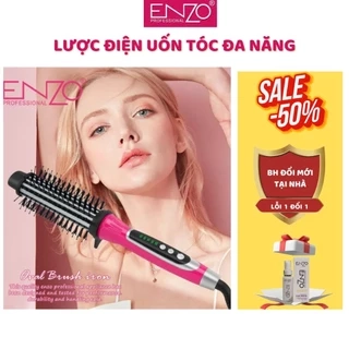 Lược điện chải tóc ENZO 2229 cao cấp tạo kiểu đa năng 3 trong 1 uốn xoăn,duỗi thẳng,uốn cụp,ion âm bảo vệ tóc