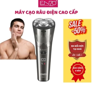 Máy cạo râu điện ENZO 9305 lưỡi dao xoay,lưỡi cạo nổi 3D ôm mặt,pin sạc siêu bền,chống nước ipx6 bh 5 năm