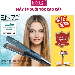 Máy duỗi và uốn tóc ENZO 3210 Thương Hiệu italia,công nghệ ion âm,thiết kế đa năng duỗi, là, ép,uốn cụp đuôi BH 5 NĂM