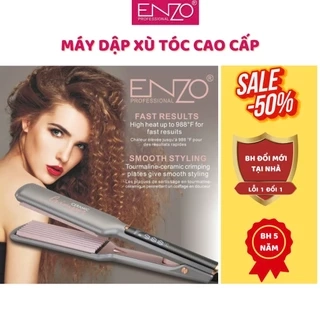Máy uốn dập xù chân tóc ENZO 3216-dập xù-bấm xù-duỗi ép là thẳng-bản to-tạo kiểu chuyên nghiệp-13 mức nhiệt