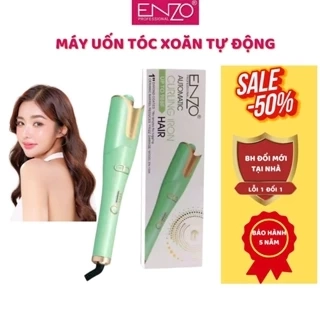 Máy uốn tóc xoăn ENZO 1965 thương hiệu ITALIA,tự động 2 trong 1 chống bỏng cao cấp,BH 5 NĂM