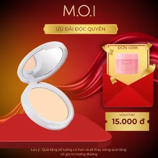 Phấn phủ M.O.I Cosmetics kiềm dầu kháng nước - tone tự nhiên 10g