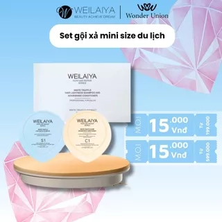 Set mini dầu gội xả Weilaiya phục hồi nấm Truffle 15ml