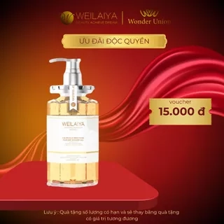 Sữa tắm dưỡng trắng da cánh hoa cúc vạn thọ Weilaiya cấp ẩm, sáng da hương thơm sang trọng 450ml