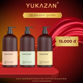 Sữa Tắm Yukazan Dành Cho Da Nhạy Cảm, Hương Thơm Dịu Nhẹ, Cấp Ẩm, Sáng Da Và Kháng Khuẩn