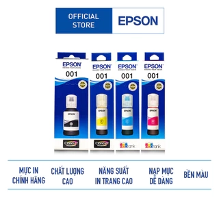 Combo Mực In Epson 001 Dùng Cho Máy L4150/L4160/L6160/L6170/L6190/L4260/L4266/L6260/L6270/L6290/L14150