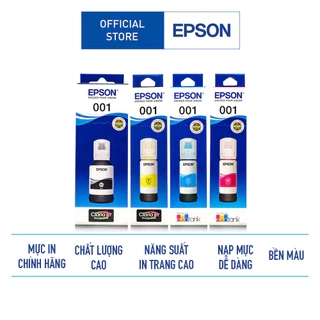 Mực In Cao Cấp Epson 001 Dùng Cho Máy L4150/L4160/L6160/L6170/L6190/L4260/L4266/L6260/L6270/L6290/L14150