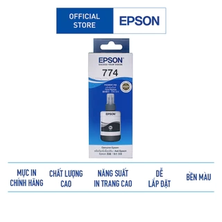 Mực In Epson T774 Black Ink Bottle Màu In Bền Bỉ