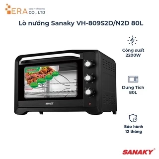 Lò nướng Sanaky VH-809S2D/N2D 80L - Hàng chính hãng