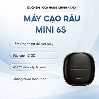 Máy cạo râu Enchen Mini 6S Cảm ứng, chống nước toàn thân - Hàng chính hãng