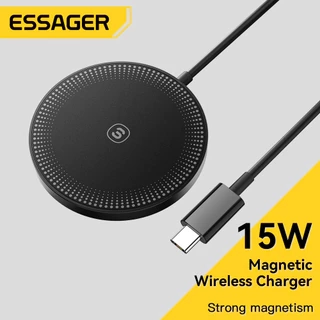 Bộ sạc nhanh không dây ESSAGER từ tính 15w thích hợp cho điện thoại ios / samsung