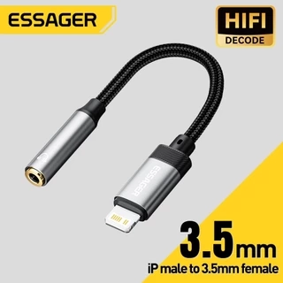 Cáp chuyển đổi âm thanh Essager 3.5mm USB C / L sang 3.5 Jack cắm tai nghe Bộ chuyển đổi AUX