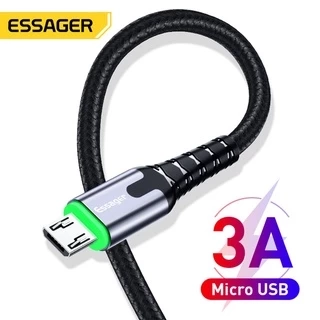 Cáp sạc nhanh có đèn LED Essager Micro Type C USB dành Cho điện thoại Samsung Xiaom
