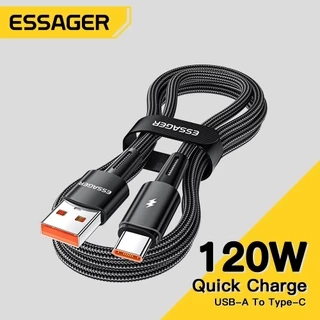 Dây cáp sạc nhanh ESSAGER 6A 67W 120W cho Xiaomi 11Pro 12Pro K50