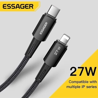 Essager 27w PD USB c sang Lcáp sạc nhanh cho ip Type c cho dây