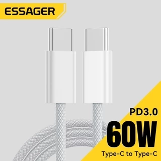 Essager Type C 60W Type-C Cáp dữ liệu sạc nhanh Type C cho huawei Infinix ip16 15
