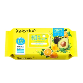 Mặt Nạ Dưỡng Ẩm Buổi Sáng Hương Hoa Anh Đào Saborino Morning Facial Sheet Mask 28 Miếng