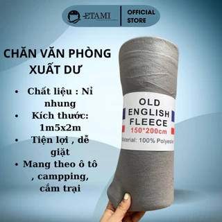 Chăn nỉ văn phòng ETAMI 1m-1m5 tiện lợi,chăn đắp văn phòng, đi du lịch,dùng trên oto