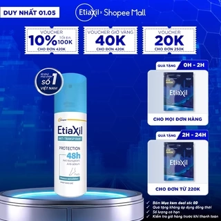 Xịt Khử Mùi Và Ngăn Mồ Hôi Dành Cho Chân 48h Etiaxil 100ml