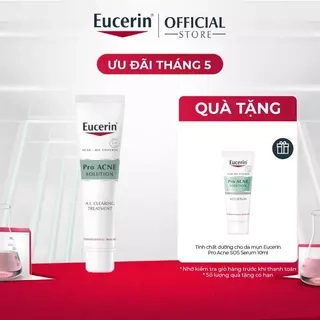Gel giảm mụn sau 1 tuần Eucerin Pro Acne A.I. Clearing Treatment 40ml