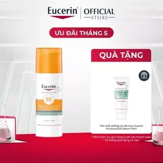 Kem chống nắng kiềm dầu & ngừa mụn Eucerin Sun Dry Touch SPF50+ 50ml
