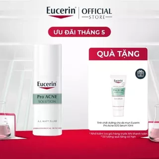 Kem dưỡng ẩm kiểm soát nhờn & giảm mụn Eucerin Matt Fluid 50ml