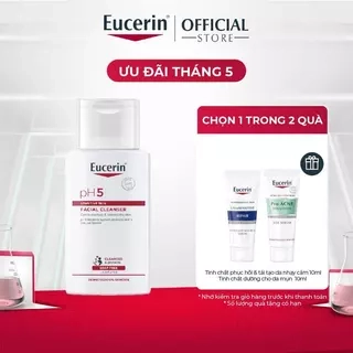 Sữa Rửa Mặt Dịu Nhẹ Cho Da Nhạy Cảm Eucerin pH5 Sensitive Skin Facial Cleanser 100ml