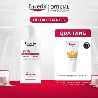 Sữa rửa mặt không gây kích ứng cho da nhạy cảm Eucerin pH5 Facial Cleanser 400ml