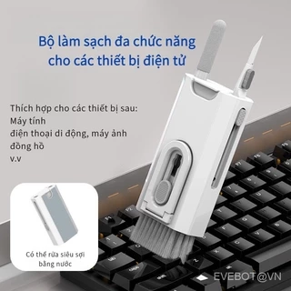 EVEBOT Bộ làm sạch tai nghe điện thoại di động máy tính phù hợp cho một loạt các sản phẩm điện tử 3C