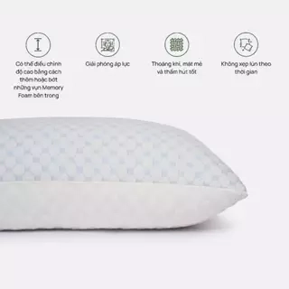 Ruột Gối Đầu 45*65 Foam Memory Shredded êm mềm, độ cao trung bình