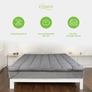 Topper mềm chần bông êm ái, dễ sử giặt, đai chun bốn góc