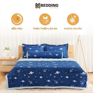 Bộ ga giường drap giường K-Bedding by Everon chất vải Microfiber KMP (Không bao gồm chăn)