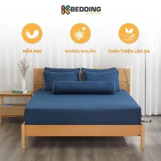 Bộ ga giường Hàn Quốc K-Bedding by Everon KMS chất vải Microfiber (không bao gồm chăn)
