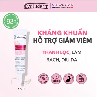 Gel chấm giảm mụn cấp tốc SOS Spot Treatment chiết xuất Bưởi hồng Evoluderm 15ml