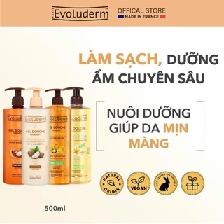 Gel tắm làm sạch da, dưỡng ẩm sâu Evoluderm Gel Douche 500ml
