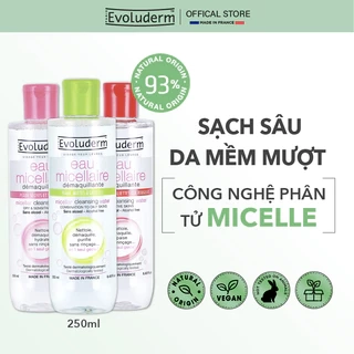 Nước tẩy trang Evoluderm Micellar Cleansing Water 250ml (Tùy chọn)