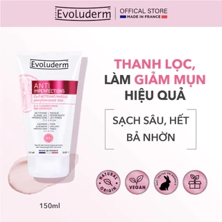 Sữa rửa mặt / Mặt nạ 2in1 chiết xuất Pink GrapeFruit giúp ngăn ngừa mụn dành cho da dầu mụn Evoluderm 150ml