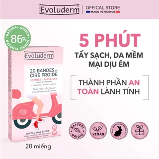 Tẩy lông Evoluderm dạng miếng dành cho chân tay 20 Miếng