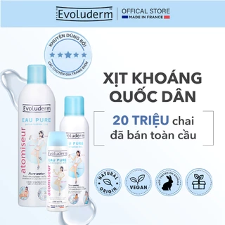 Xịt khoáng dưỡng da Evoluderm dưỡng ẩm tức thì cho da 50ml, 150ml, 400ml